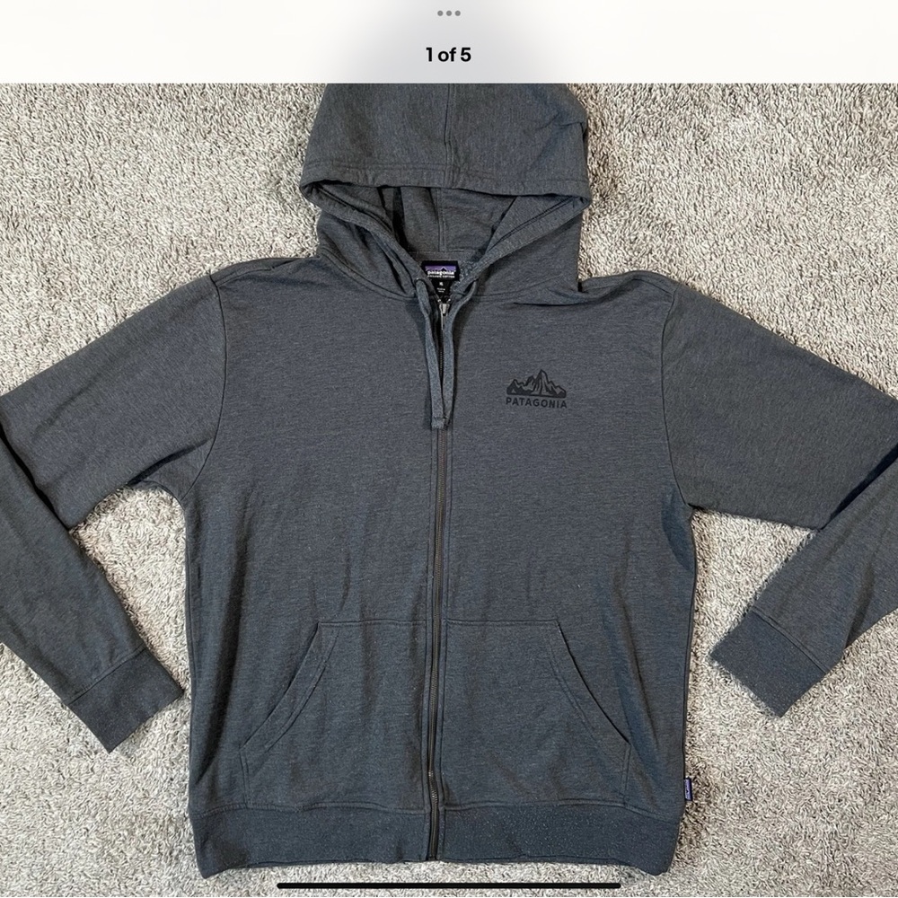 Patagonia Gray Full-Zip Hoodie